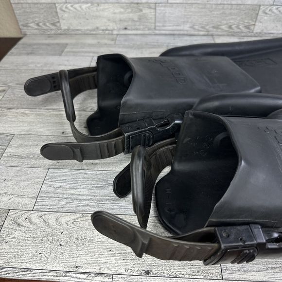Apollo Bio-Fin Pro Scuba Diving Split Fins Open Heel Quick Release Straps Size M - Picture 3 of 5